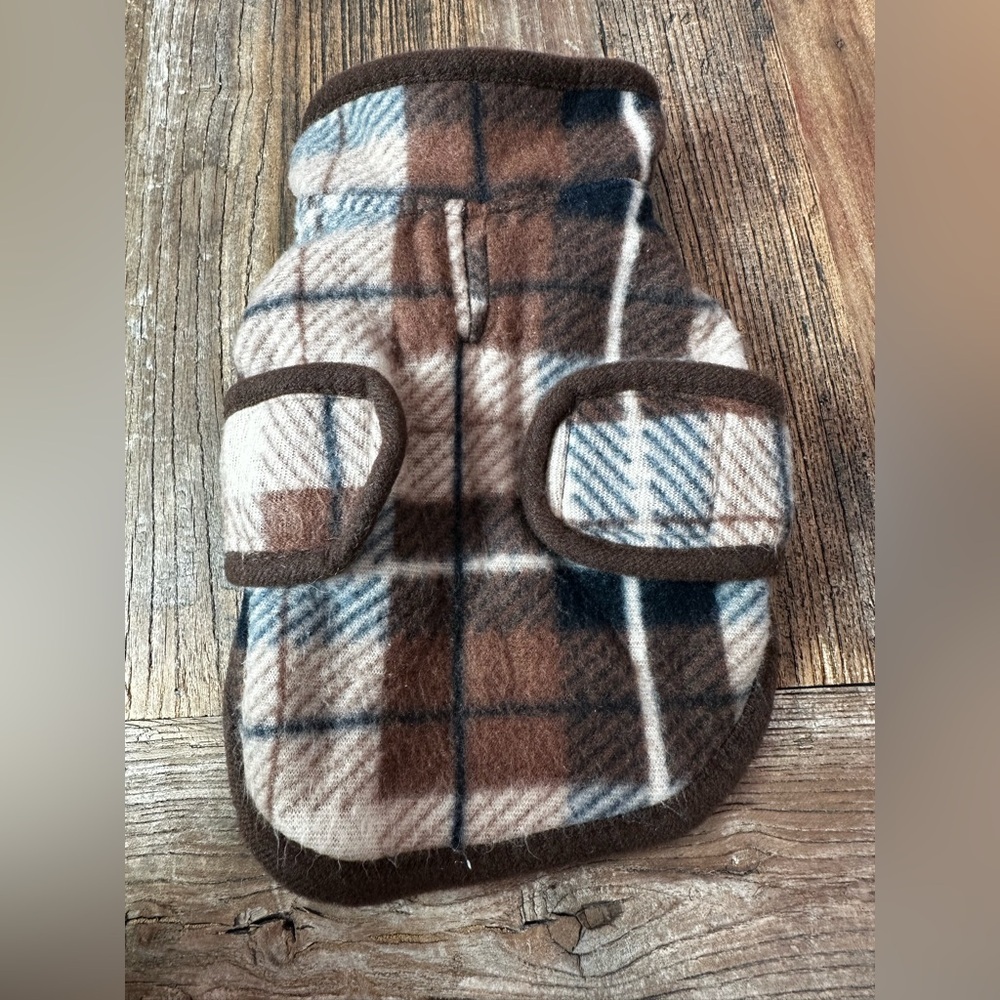 Plaid Fleece Dog Jacket